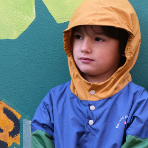 Poncho de pluie Long "Ash Blue" (enfant) Poule Party