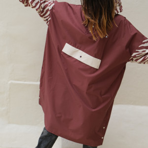 Poncho de pluie Long "Chocolate Zebra" (adulte) Poule Party