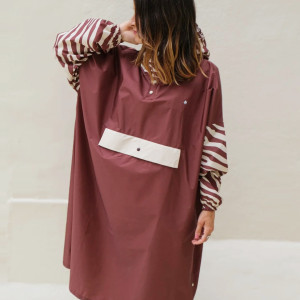 Poncho de pluie Long "Chocolate Zebra" (adulte) Poule Party