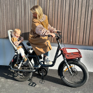 Poncho de pluie Long "Damier Marron" (adulte) Poule Party