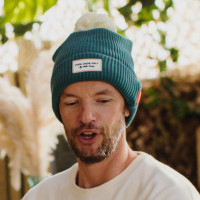 Bonnet en coton bio et polaire Color Block "Duck" (Papa)