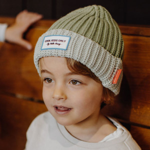 Bonnet  bébé enfant en coton bio Cool "Kaki" Hello Hossy