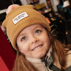 Bonnet en coton bio et polaire Color Block "Macaroon" (Bébé & Enfant) Hello Hossy