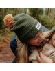 Bonnet en coton bio et polaire Color Block "Forest" (Maman)