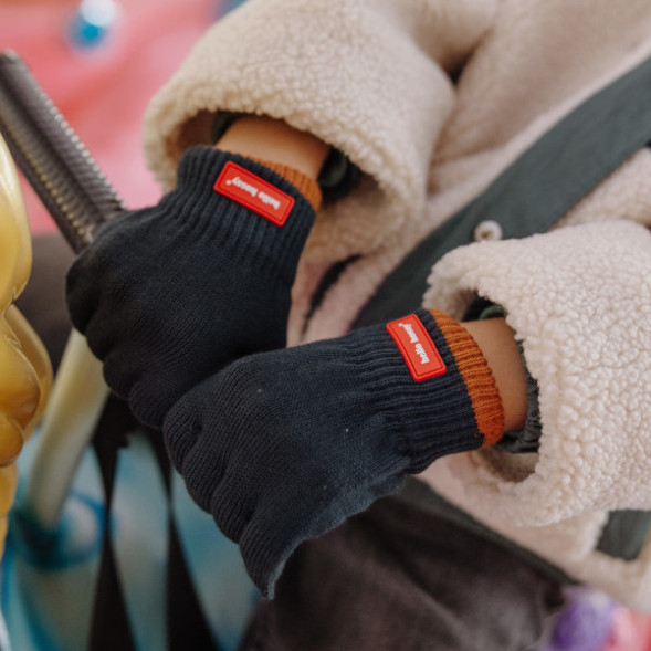 Gants enfant en coton bio Handy "Polo" (4/6 ans)