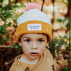 Bonnet en coton bio et polaire Color Block "Camel" (Bébé & Enfant) Hello Hossy