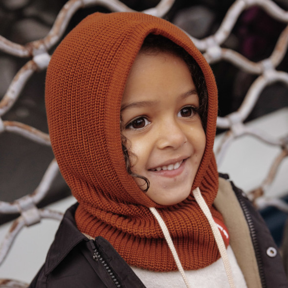 Cagoule bébé en coton bio Hoody "Nut" (9/18 mois)