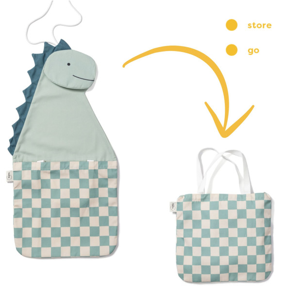 Rangement mural / Sac à jouets Toto "Dino"