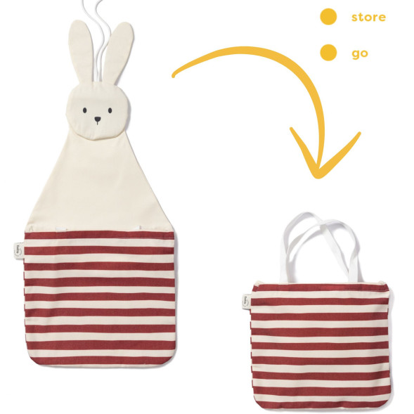 Rangement mural / Sac à jouets Toto "Lapin"