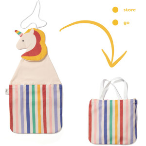 Rangement mural / Sac à jouets Toto "Licorne" Play & Go