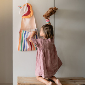 Rangement mural / Sac à jouets Toto "Licorne" Play & Go