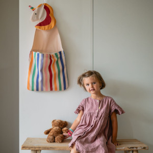 Rangement mural / Sac à jouets Toto "Licorne" Play & Go