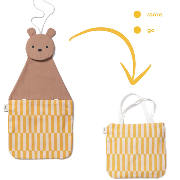 Rangement mural / Sac à jouets Toto "Ours"