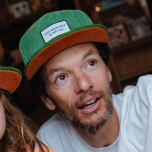 Casquette en velours Sweet "Kiwi" (Papa) Hello Hossy