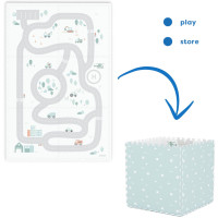 Tapis de jeu puzzle réversible en mousse EEVAA "Circuit" (120x180 cm)