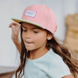 Casquette Bébé & Enfant Fille en coton bio Mini "Pistache" Hello Hossy