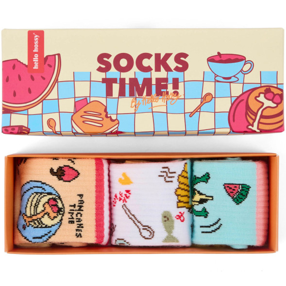 Pack Chaussettes en coton bio "Food" (4/6 ans) Hello Hossy