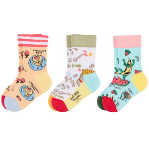 Pack Chaussettes en coton bio "Food" (4/6 ans) Hello Hossy