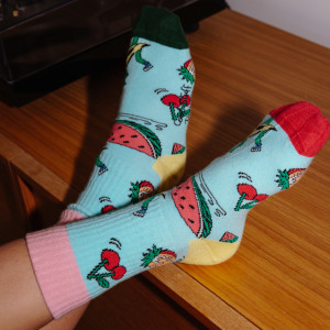 Pack Chaussettes en coton bio "Food" (4/6 ans) Hello Hossy