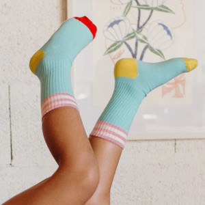 Chaussettes bébé et enfant en coton bio "Mini Azur" Hello Hossy