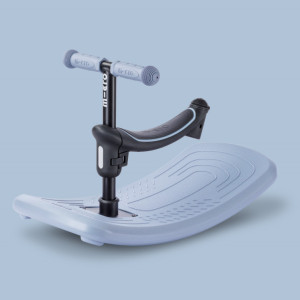 Trottinette 3 roues Mini Micro Deluxe avec roues LED Rock & Go "Bleu Ardoise" (1-6 ans)