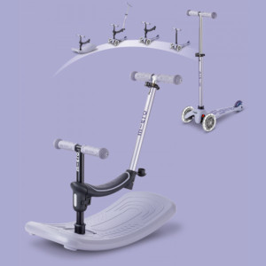 Trottinette 3 roues Mini Micro Deluxe avec roues LED Rock & Go "Lavande" (1-6 ans)