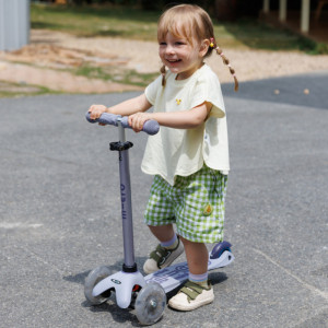 Trottinette 3 roues Mini Micro Deluxe avec roues LED Rock & Go "Lavande" (1-6 ans)