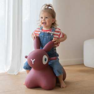 Animal sauteur Hoppi Lapin "Bordeaux" (2-7 ans) Quut