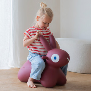 Animal sauteur Hoppi Lapin "Bordeaux" (2-7 ans) Quut