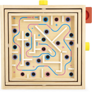 Labyrinthe à billes enfant en bois "Applepop" (5-10 ans) Janod
