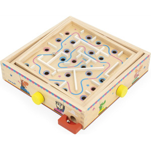 Labyrinthe à billes enfant en bois "Applepop" (5-10 ans) Janod