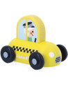 Voiture Cross Roads en bois "Taxi" (1-3 ans) Janod