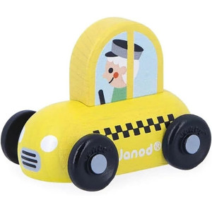 Voiture Cross Roads en bois "Taxi" (1-3 ans) Janod