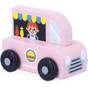 Voiture Cross Roads en bois "Food Truck" (1-3 ans) Janod