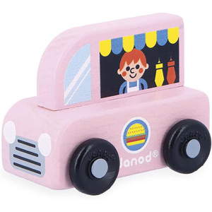 Voiture Cross Roads en bois "Food Truck" (1-3 ans) Janod