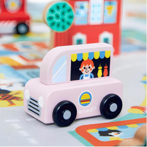 Voiture Cross Roads en bois "Food Truck" (1-3 ans) Janod