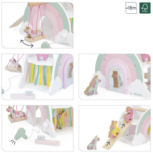 Maison des  Licornes en bois (18 mois-6 ans) Janod