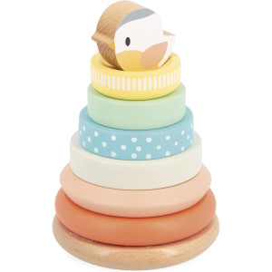 Jouet à empiler en bois Nid "Pure" (1-3 ans) Janod