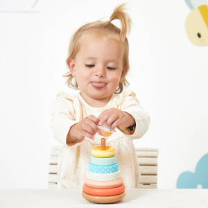 Jouet à empiler en bois Nid "Pure" (1-3 ans) Janod