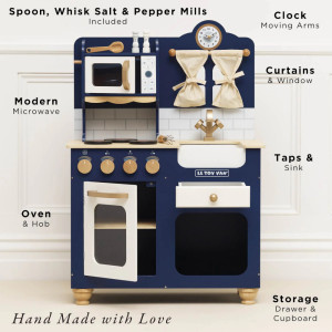 Cuisine enfant en bois "Blue Oxford" (3 ans et +) Le Toy Van