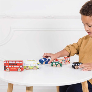 Set de Voitures de Londres en bois (x7) Le Toy Van
