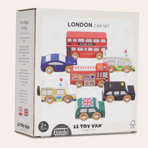 Set de Voitures de Londres en bois (x7) Le Toy Van