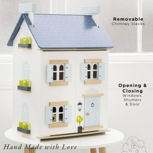 Maison de poupées en bois "Bleu Ciel" (3 ans et +) Le Toy Van