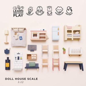 Set de meubles pour Maison de Poupées (35 pièces) Le Toy van