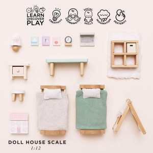 Set de meubles "La chambre des enfants" pour Maison de Poupées (24 pièces) Le Toy van
