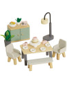Set de meubles "La Salle à Manger" pour Maison de Poupée (18 pièces)