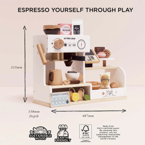 Grande Machine à café enfant en bois "Barista" (3 ans et +) Le Toy Van