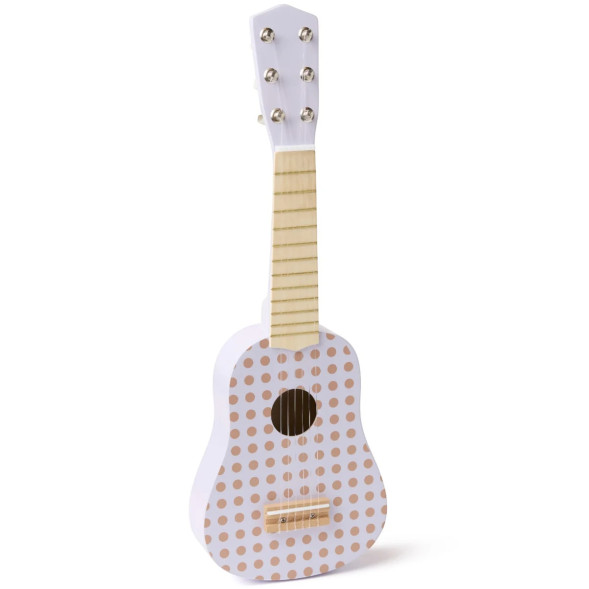 Guitare enfant en bois "Pois Lilac" (3-8 ans)