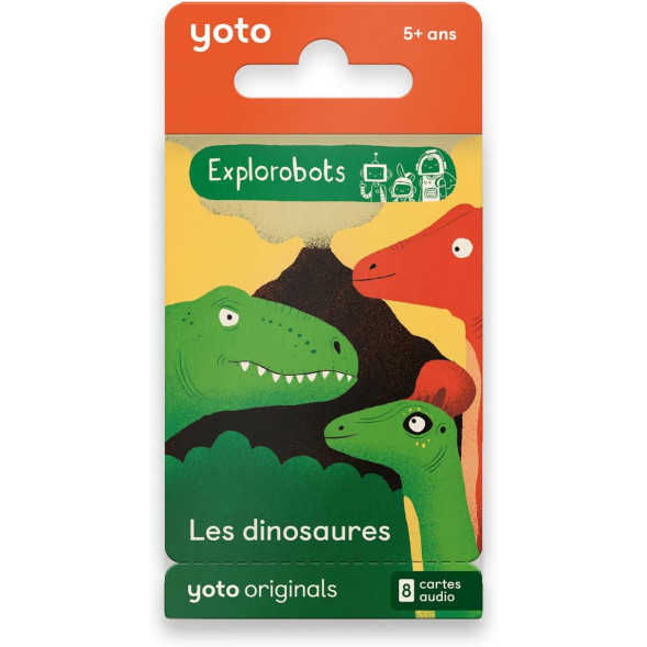 Livre audio pour YOTO "Explorobots : Les dinosaures" (5-10 ans)
