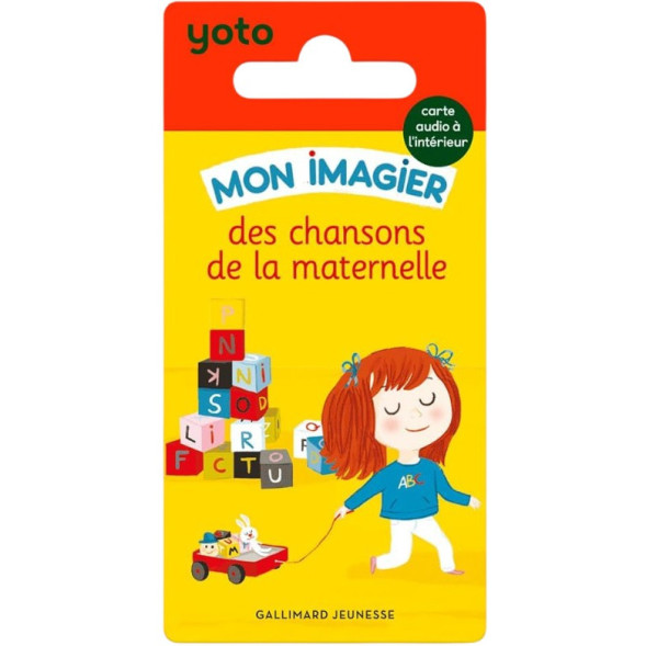 Livre audio pour YOTO "Mon imagier des chansons de la maternelle" (1-5 ans)
